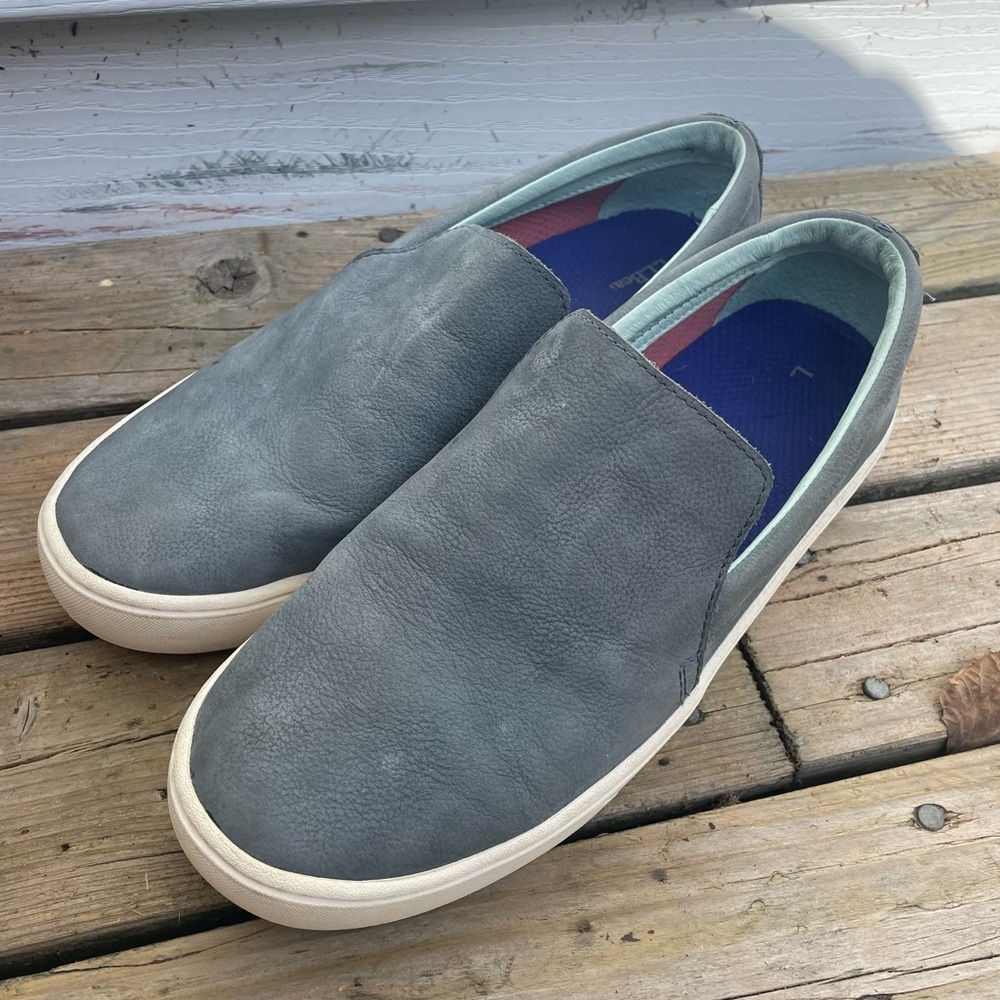 LL Bean leather slip ons